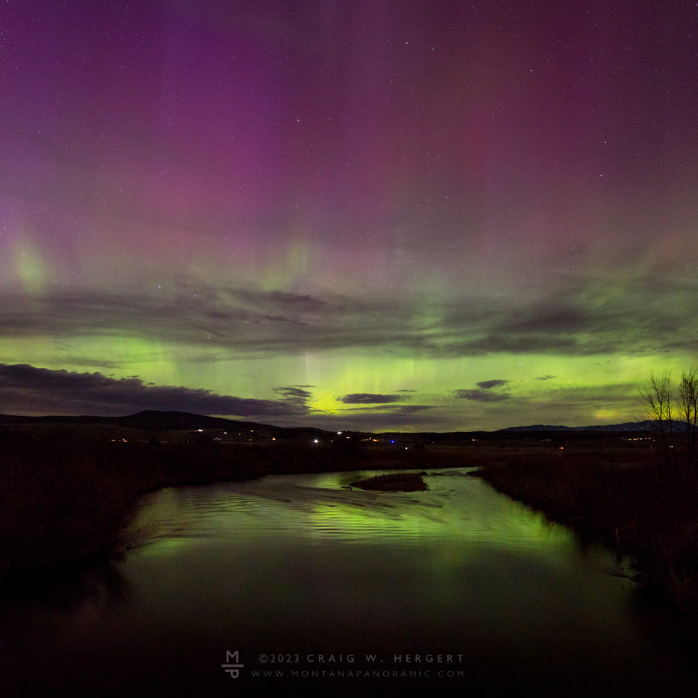 Northern lights above Bozeman! -  April 23, 2023