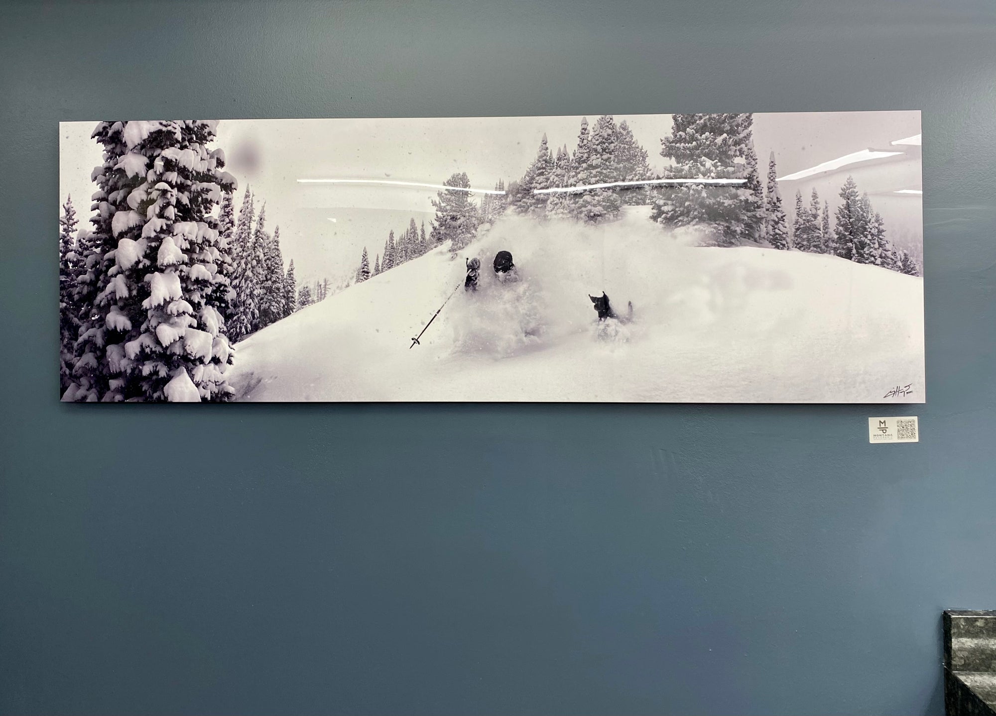 "Dog Days of Winter" 72"x24" open edition metal print