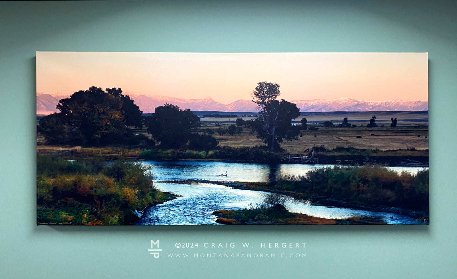 "Jefferson Crossing"  Limited Edition of 75 on Canvas--65"x30"