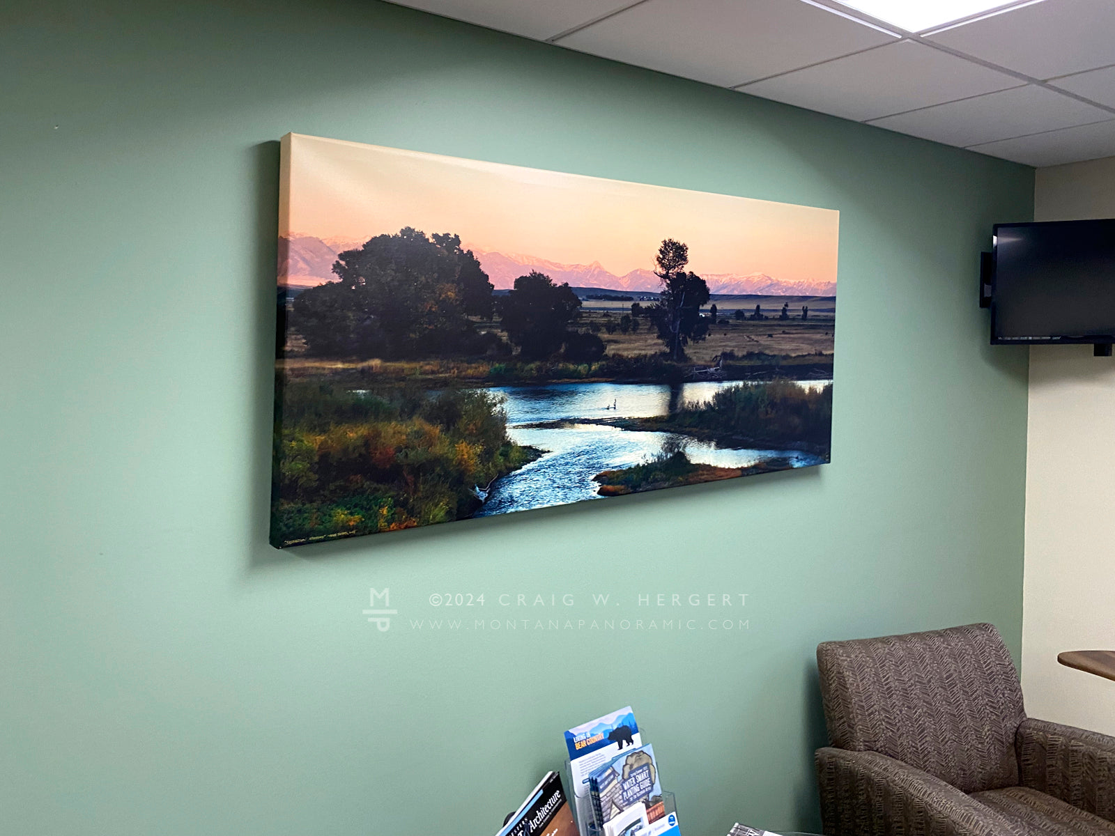 "Jefferson Crossing"  Limited Edition of 75 on Canvas--65"x30"