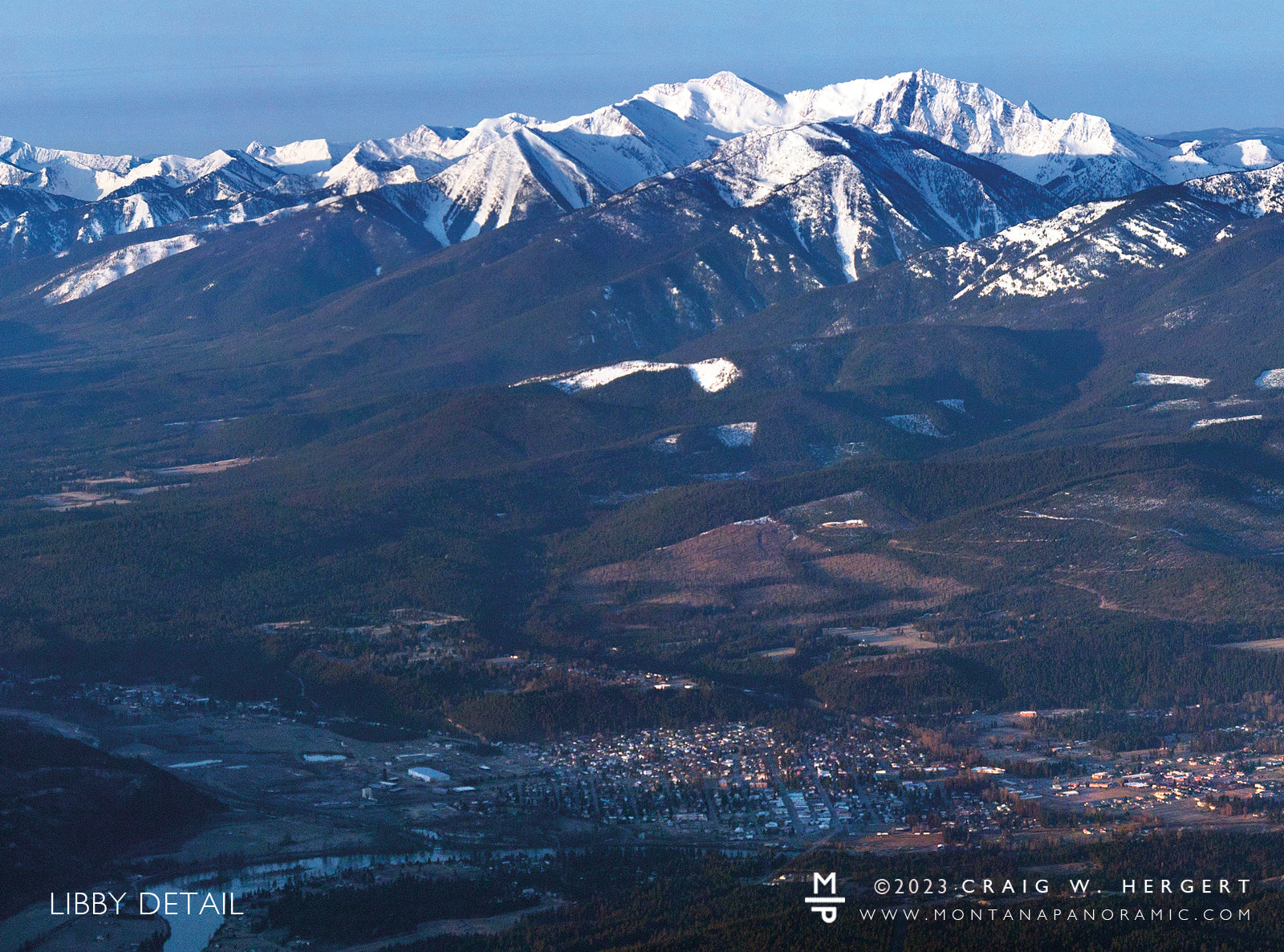 "Morning Light over Libby" - Libby, MT (OE)