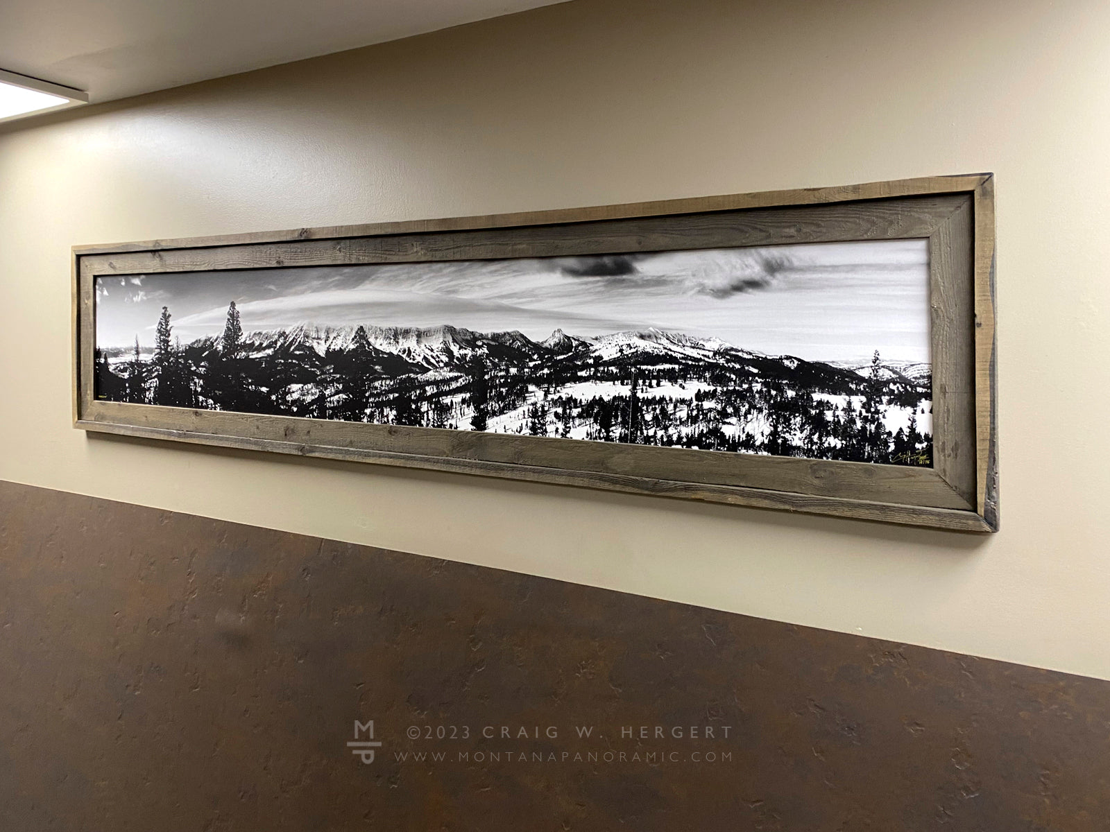 "Ridge Cloud" - 94" x 22" Framed limited edition canvas