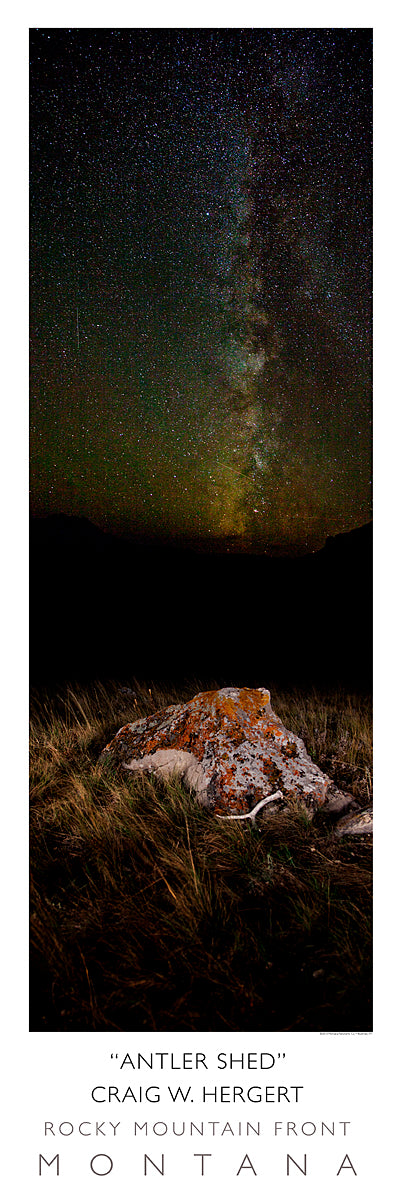 "Antler Shed" Rocky Mountain Front, MT - POSTER