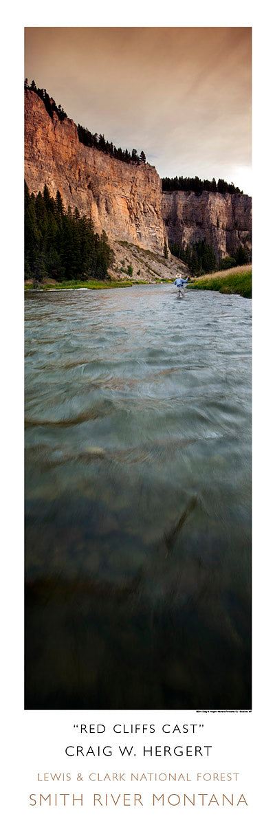 "Red Cliffs Cast" Poster- Smith River, MT - POSTER