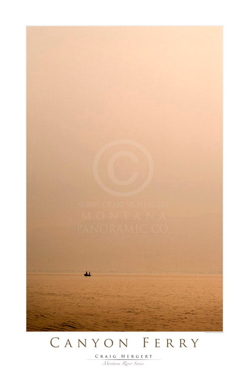 "Canyon Ferry" - Montana Waters Series - POSTER