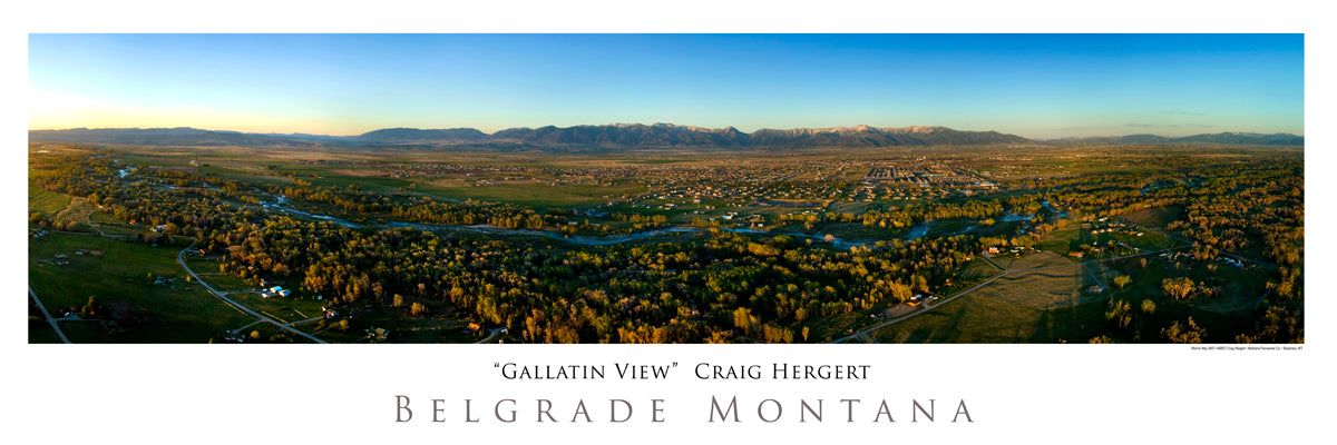 "Gallatin View" - Belgrade, MT - POSTER