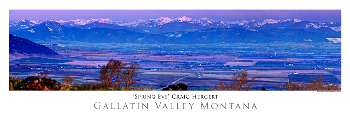 "Spring Eve" - Bozeman, Belgrade - Gallatin Valley, MT - POSTER