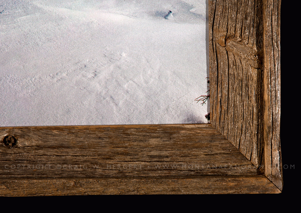 "Rocky Mountain Hi" - L 102"x27" Framed Teton Pass, Choteau, MT (OE)