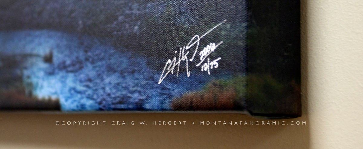 "Jefferson Crossing"  Limited Edition of 75 on Canvas--90"x30"