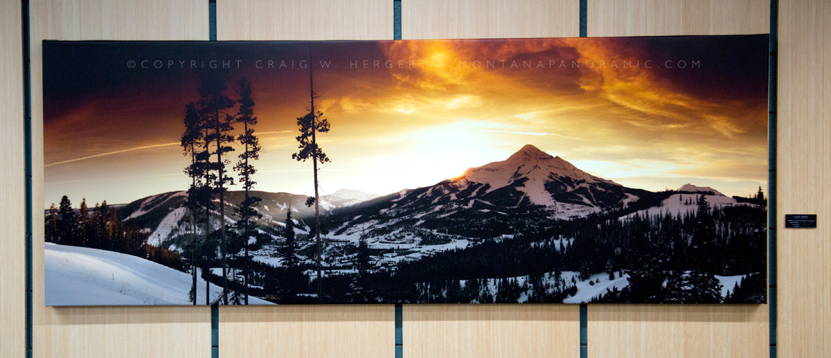 "Last Rays" - 98"x36" framed canvas - 50% off display discount