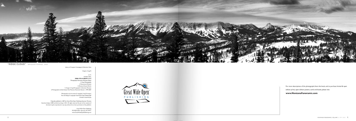 "MONTANA PANORAMIC-Volume 1: 1997-2007" Hardcover Coffee Table Book -