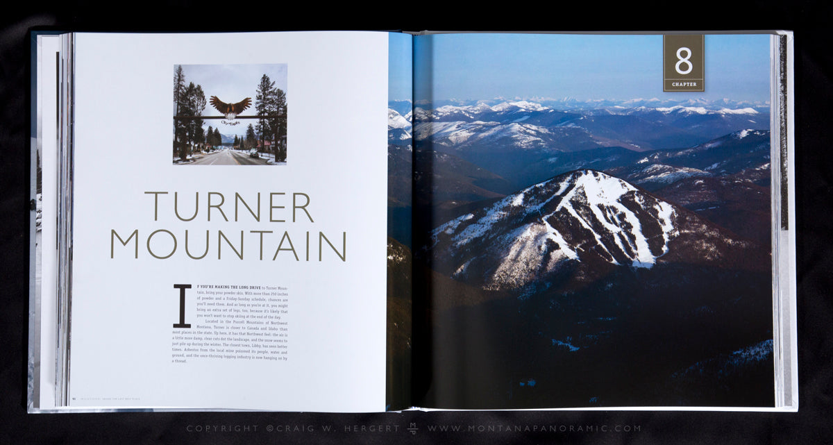 "MONTANA: SKIING THE LAST BEST PLACE" Hardcover Coffee Table Book