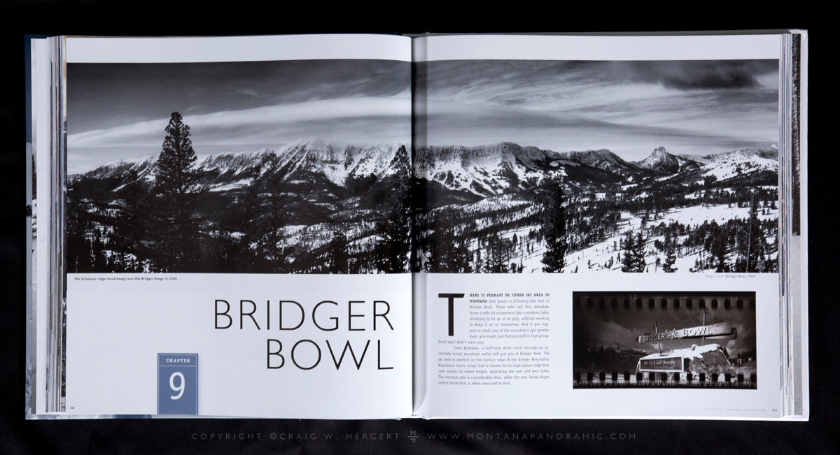 "MONTANA: SKIING THE LAST BEST PLACE" Hardcover Coffee Table Book