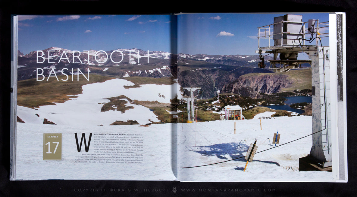 "MONTANA: SKIING THE LAST BEST PLACE" Hardcover Coffee Table Book