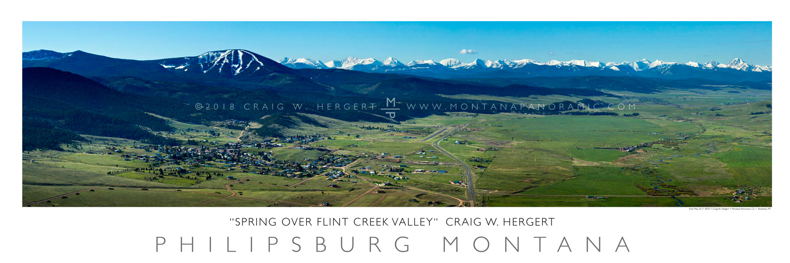 "Spring Above Flint Creek Valley" -- Philipsburg, MT - POSTER
