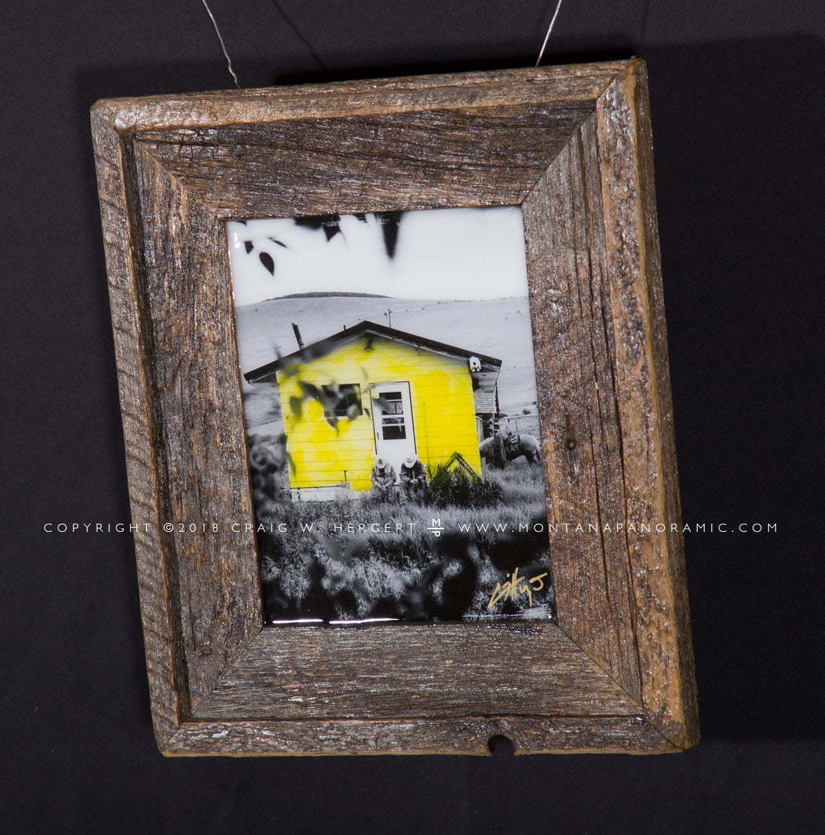 "Branding Series #1" - 13.5"x15.5" Custom hand tinted framed print