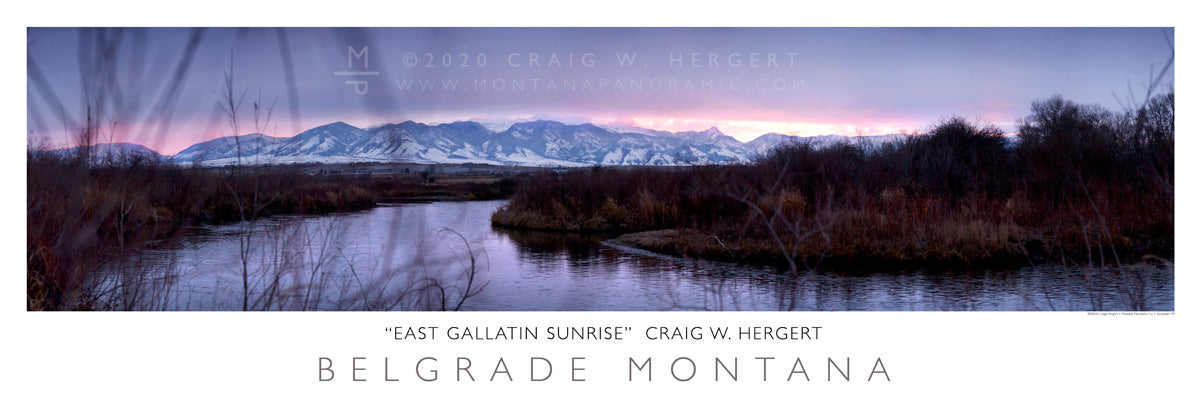 "East Gallatin Sunrise" - Belgrade, MT - POSTER