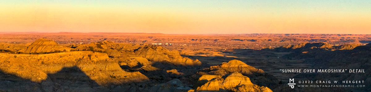 "Sunrise Over Makoshika" - Glendive, MT (OE)