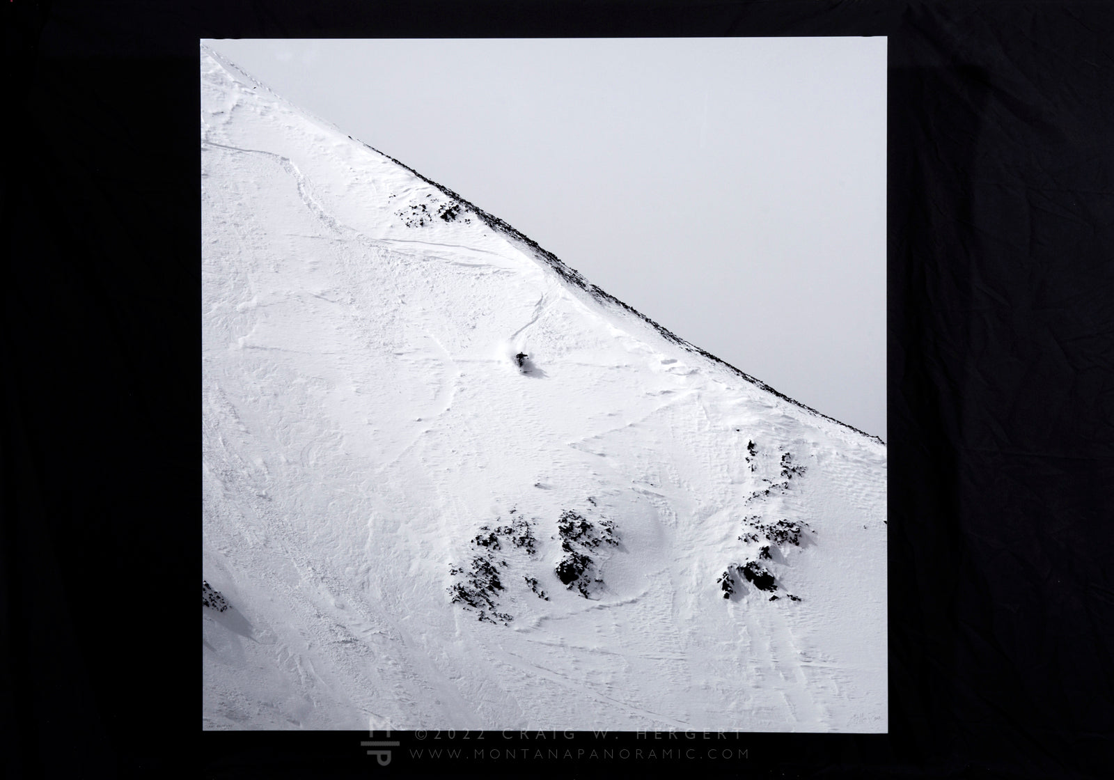 "Great Falls Line" Big Sky - 45"x45" open edition metal print, ready to hang
