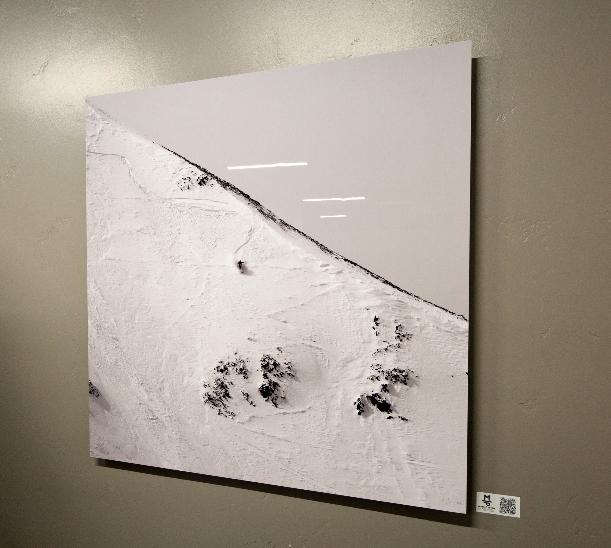 "Great Falls Line" Big Sky - 45"x45" open edition metal print, ready to hang