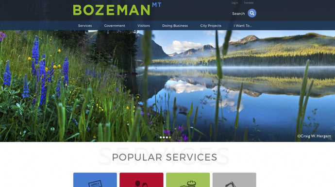 Images on new City of Bozeman Website