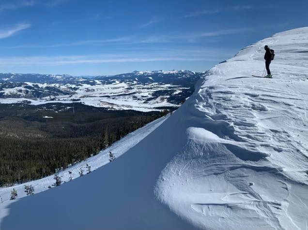 A recent spring backcountry hike and ski at "Notellem" Peak.