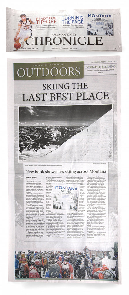 A great story in the Chronicle today about the new ski book...