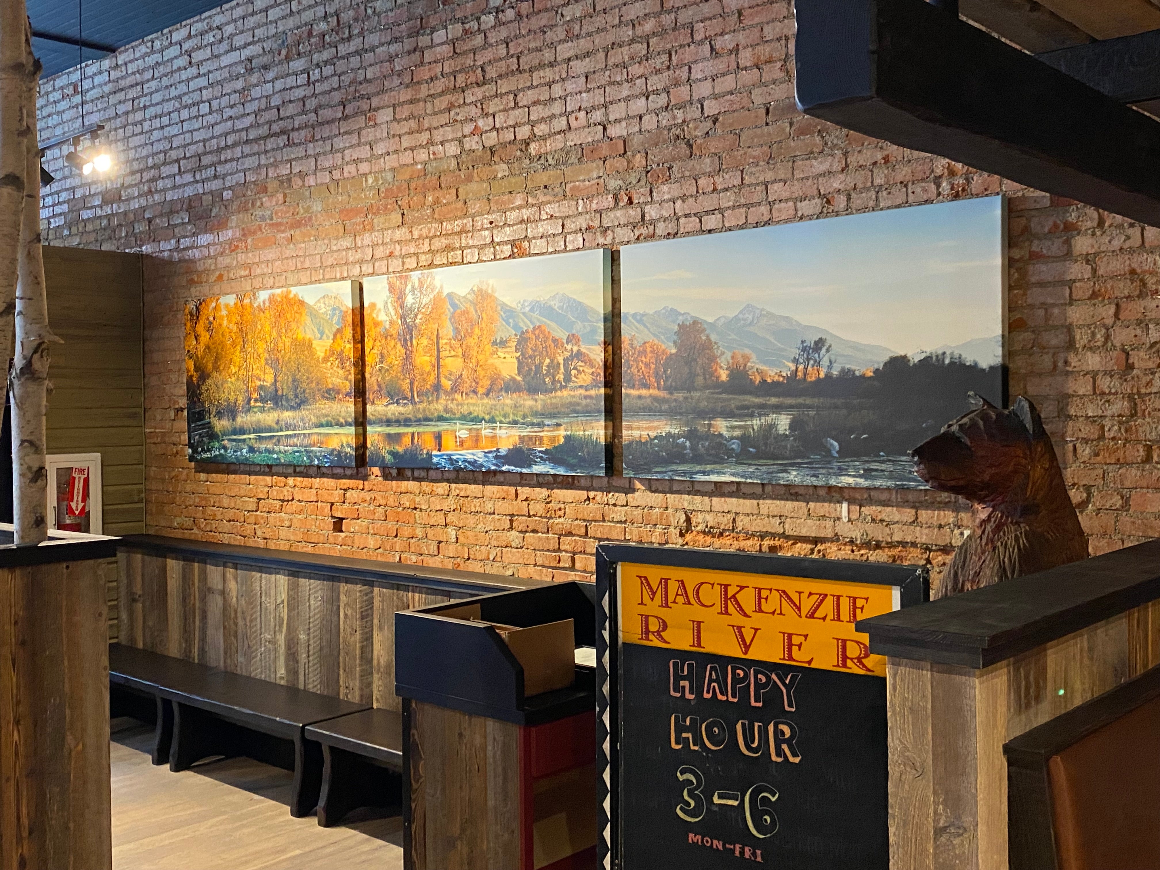 "3 Swans" Paradise Valley Photography By Craig Hergert, Yellowstone River - Downtown Bozeman MacKenzie River Pizza