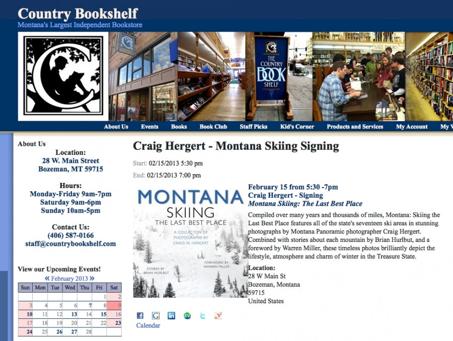 Book signing at the Country Bookshelf this Friday..