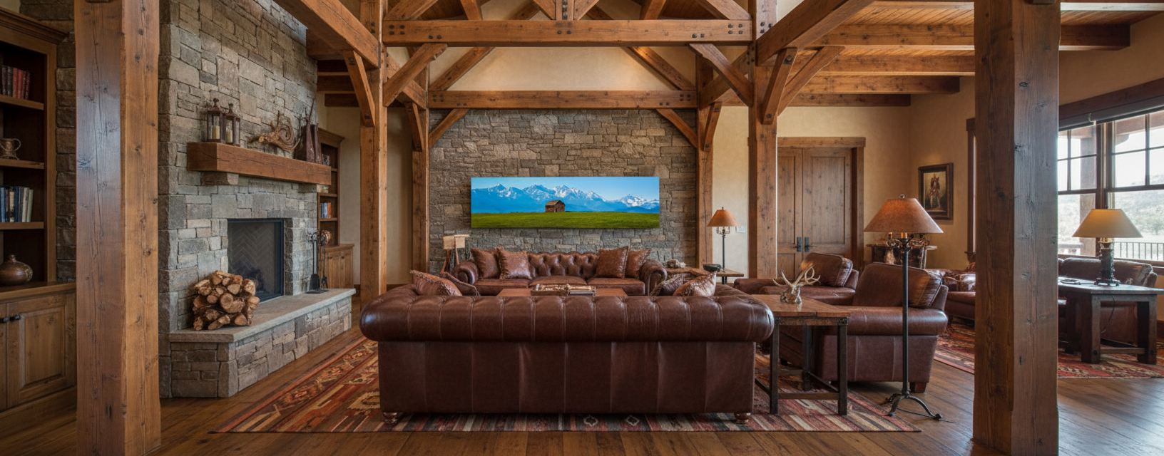 "Harper Puckett" - Bozeman - MT 80"X20" Framed gallery wrap