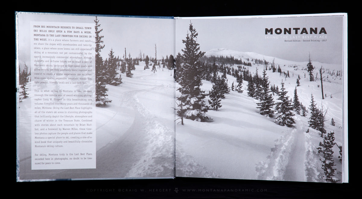 "MONTANA: SKIING THE LAST BEST PLACE" Hardcover Coffee Table Book - GIFT PACK!