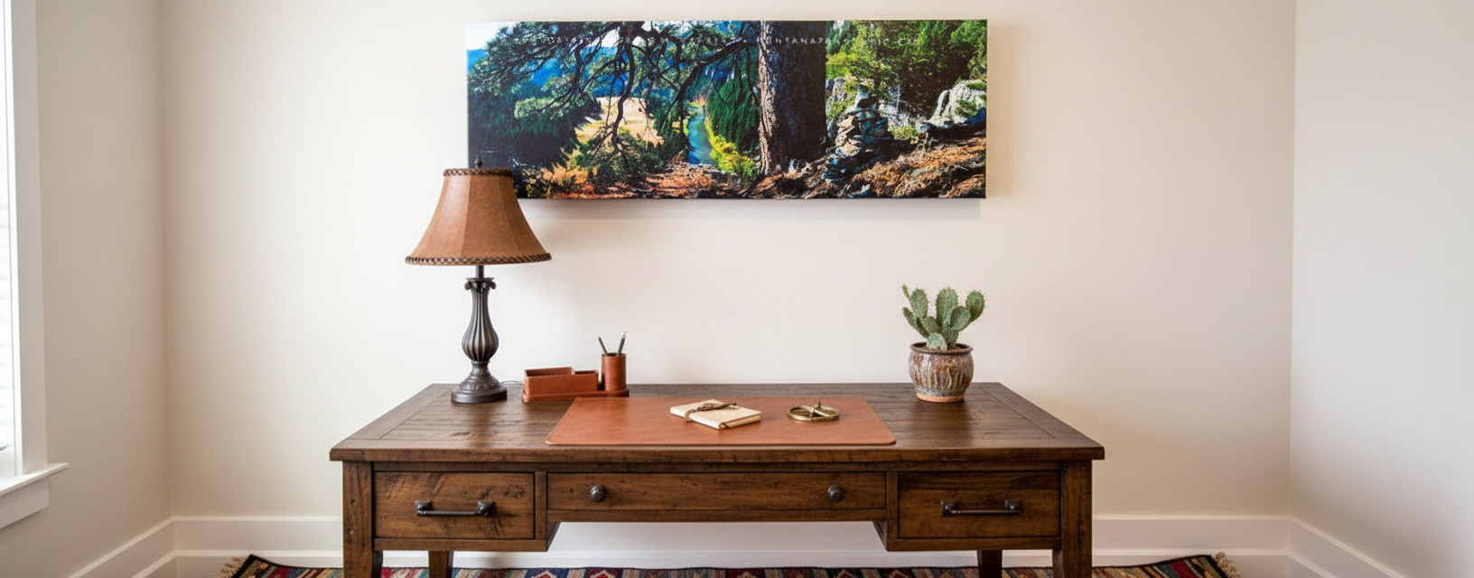 "Floating Through Time" -Smith River- 45"x15" gallery wrap framed