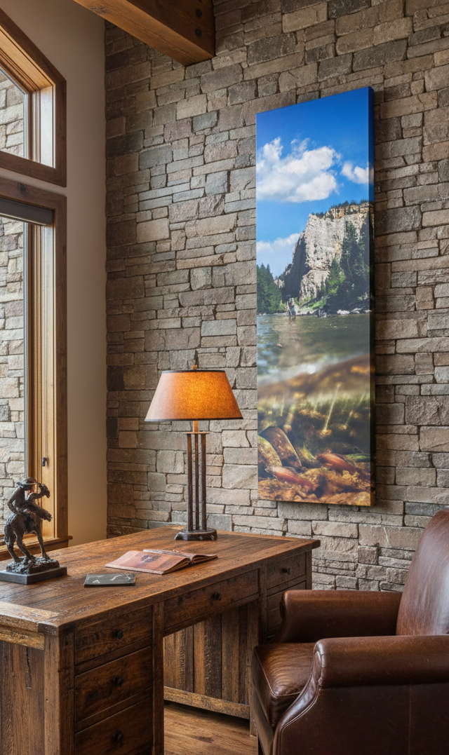 "Patience" - 24" x 72" gallery wrap framed canvas