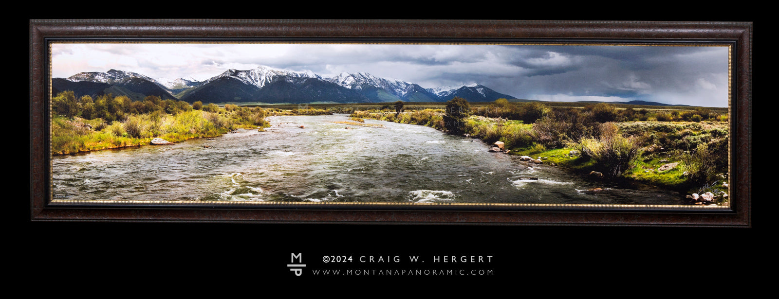 "3 Dollar Bridge" - 80" x 20" Framed Limited Edition canvas with custom frame