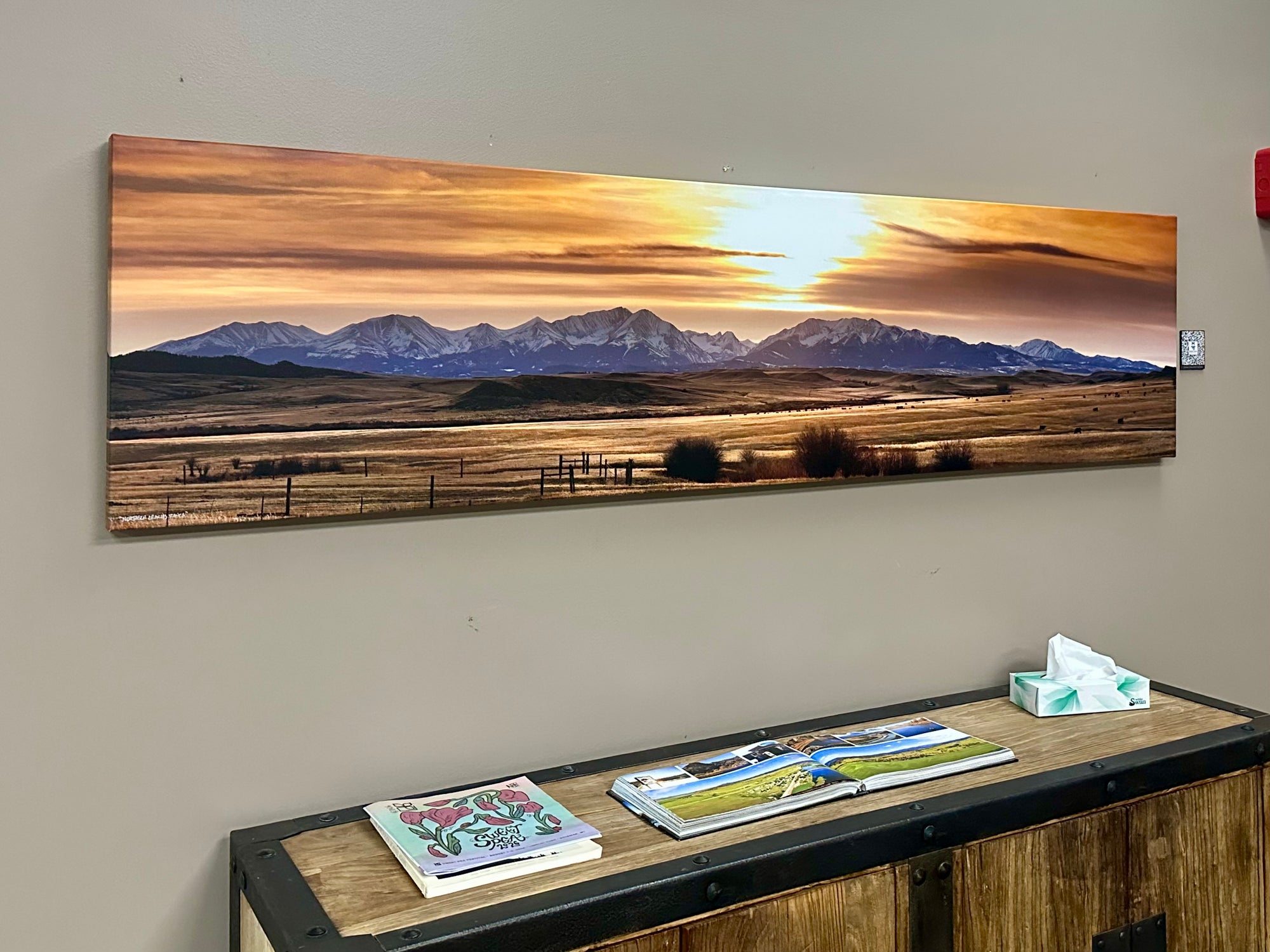 "Northern Crazies Ranch" - 80" x 20" Open editioncanvas with gallery wrap frame l