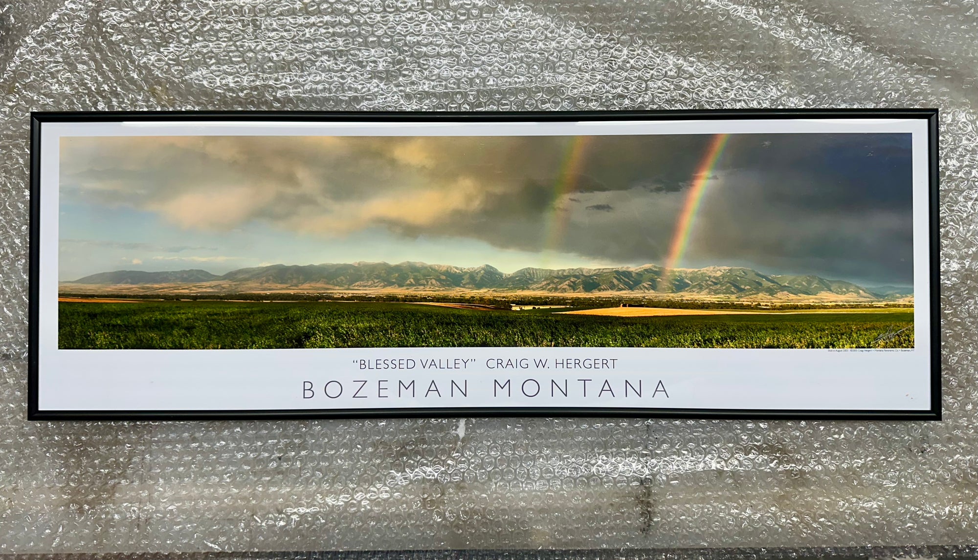 "Blessed Valley" -  framed poster - ready to hang