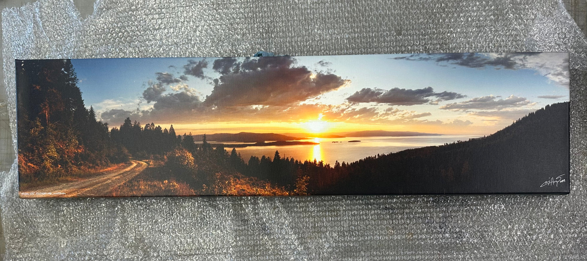 "Skidoo Bay" - Ready to hang - 40"x10" canvas print with gallery wrap frame