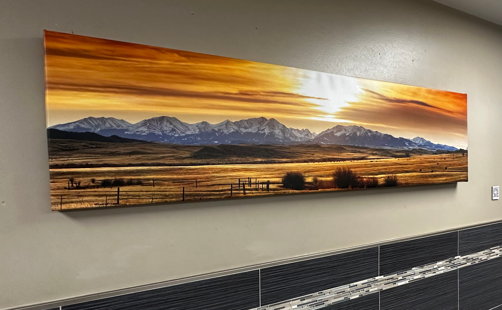 "Northern Crazies Ranch" - 72" x 18" Open editioncanvas with gallery wrap frame