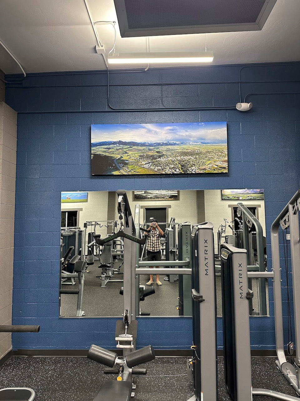 "Downtown" Bozeman 2007 - 80 x 30" -gallery wrap framed canvas