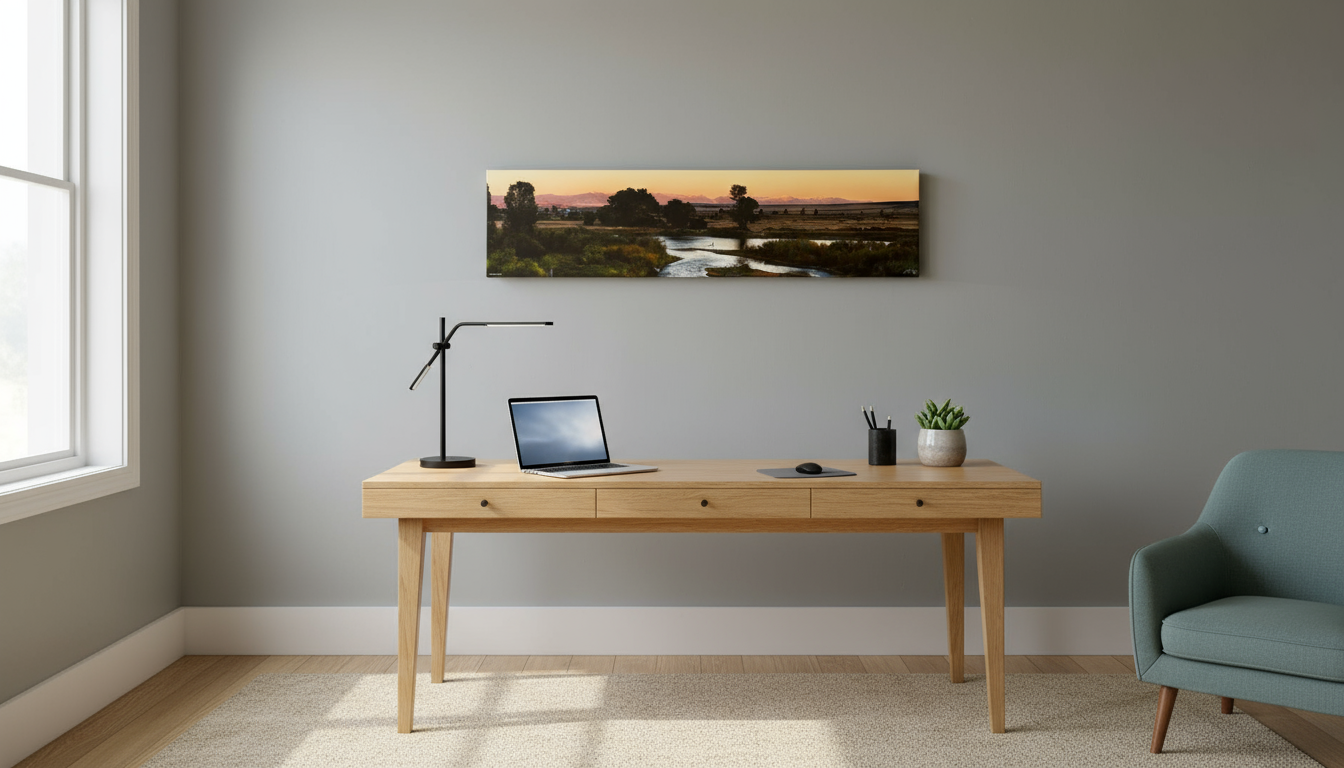 "Jefferson Crossing"  Limited Edition of 75 on Canvas--60"x15"