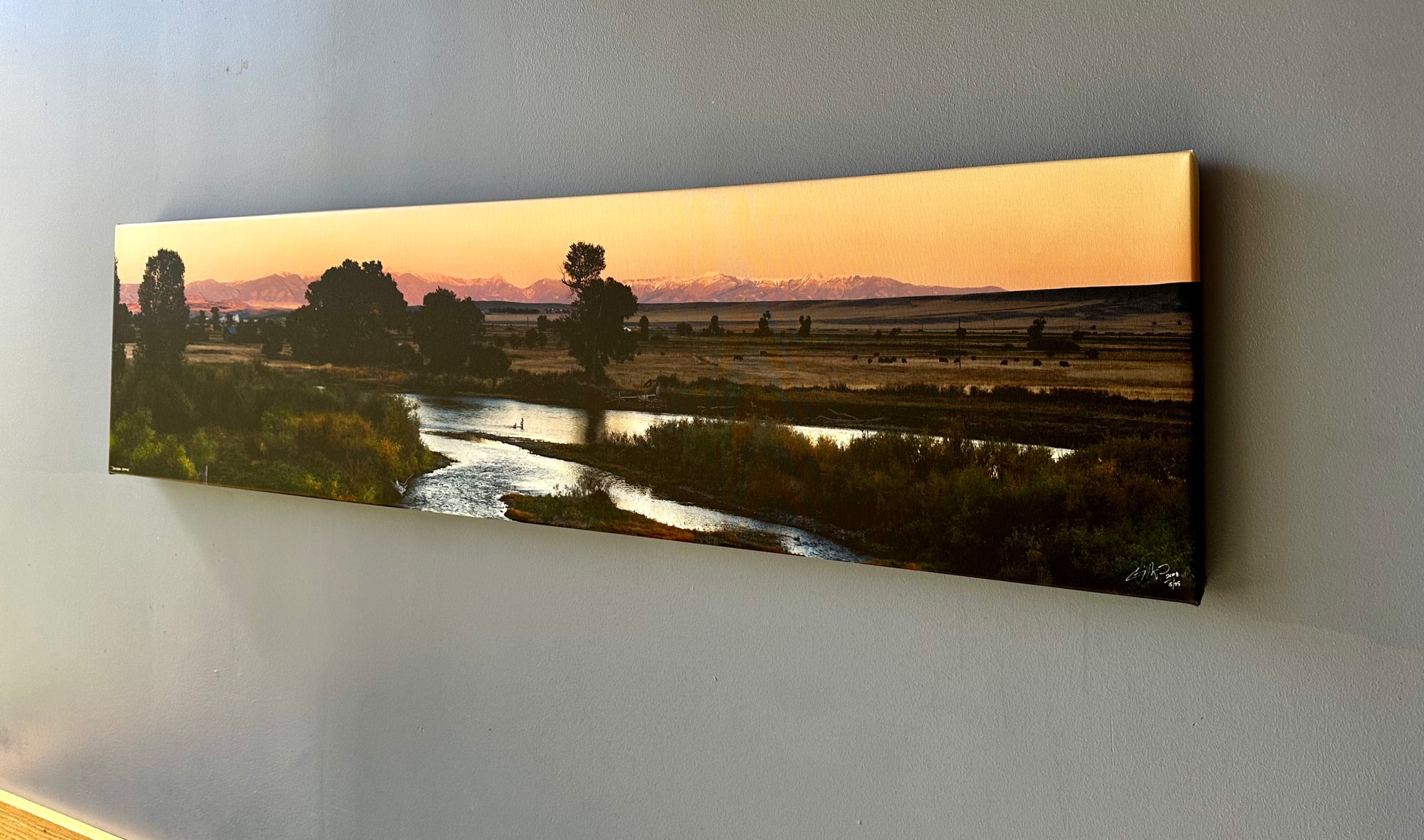 "Jefferson Crossing"  Limited Edition of 75 on Canvas--60"x15"