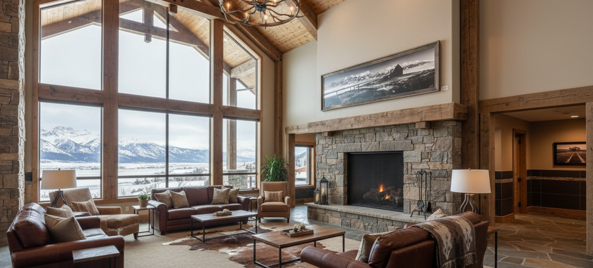 "Rector Road" - 100" x 30"  Barn wood framed