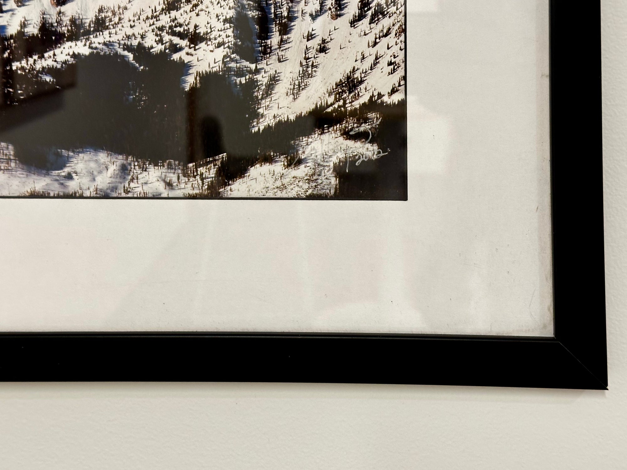 "Northern Bridgers" - 30x10 paper print with black wood frame