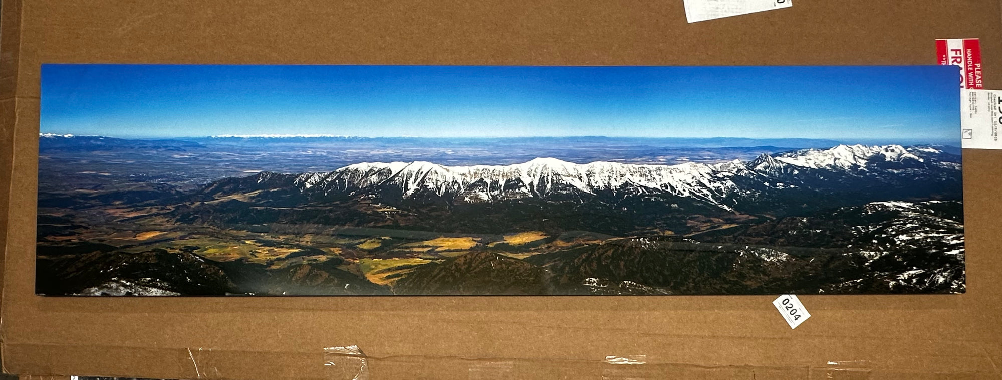 "Above the Ridge" 60"x15" chromaluxe metal print ready to hang (damaged clearance display)