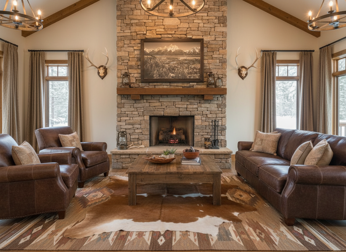 "Snake River Bend" - 45"x31" custom framed framed canvas print