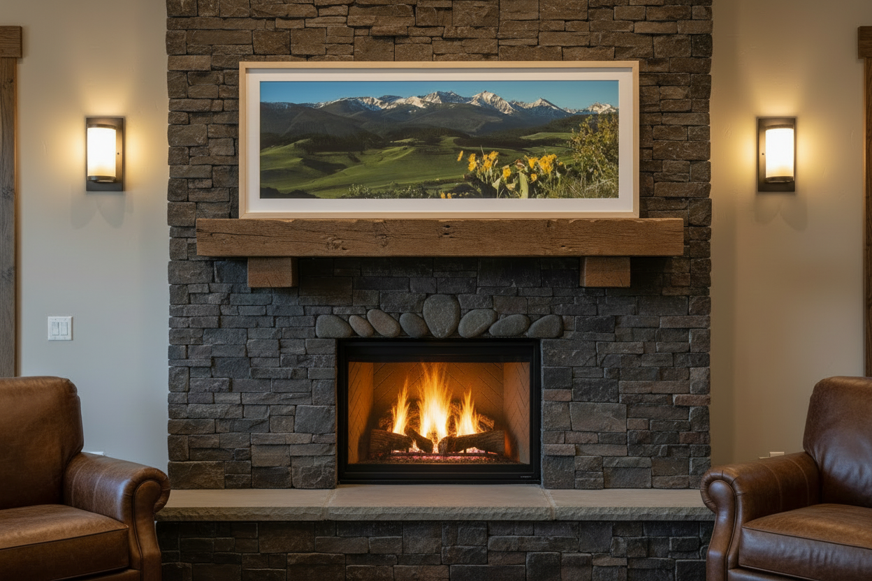 "Spanish Balsamroot" - 45" x 15" Custom Framed open edition paper print