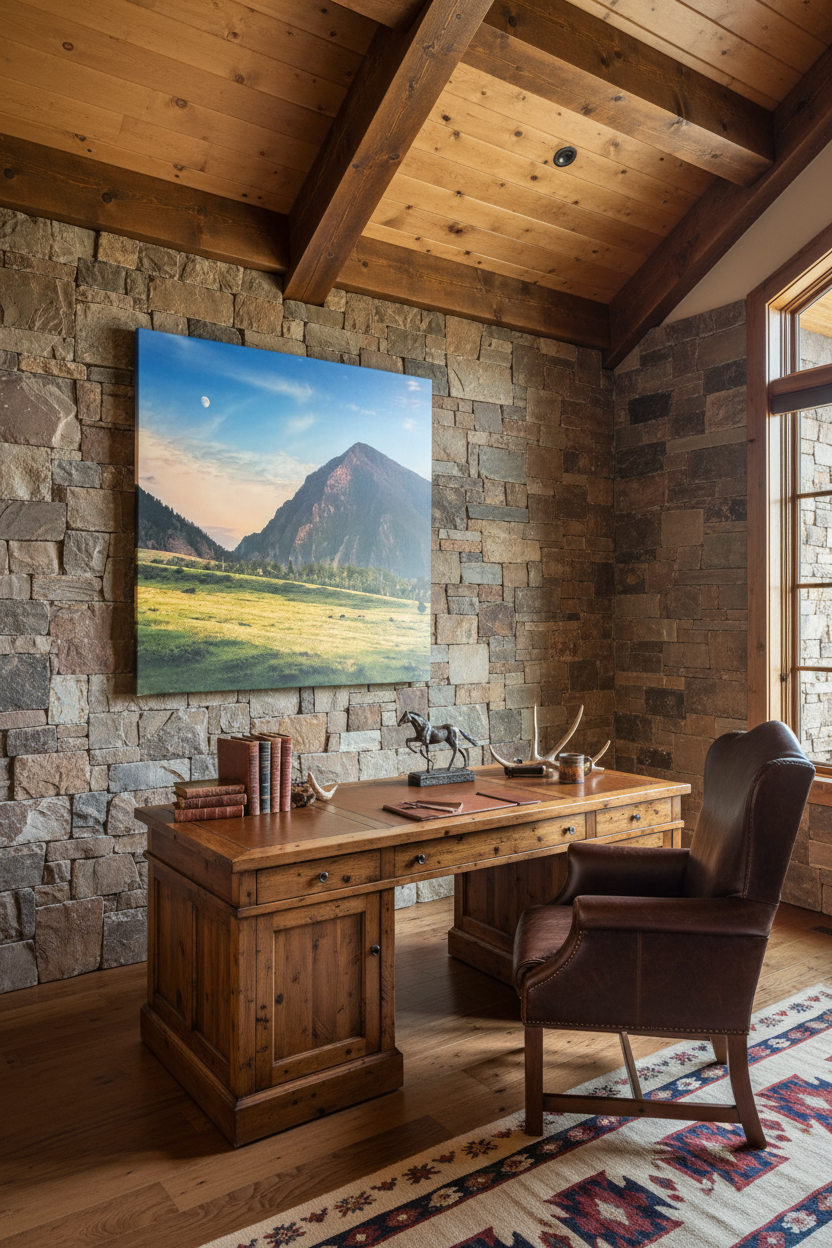 "Summer Pasture - Deep Creek" - Large Format 40"x40" canvas with gallery wrap frame