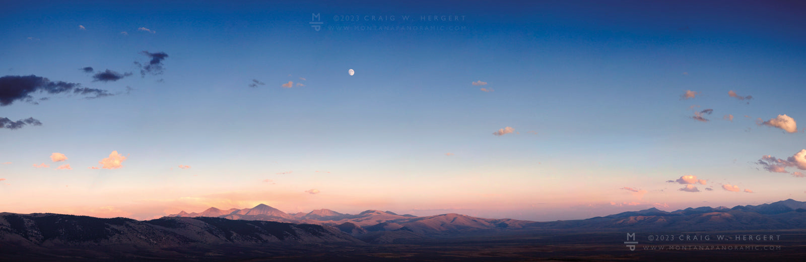 “Moon Over The Continental Divide”  Dell, MT