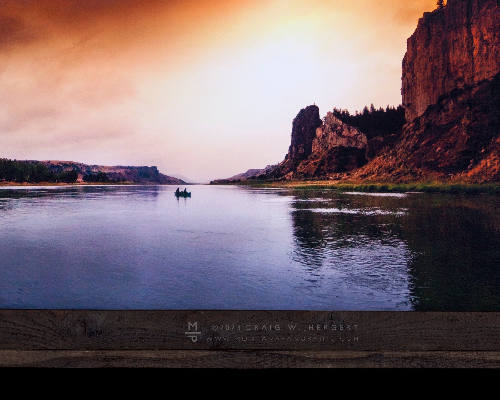 "Evening Paddle" - MIssouri River Breaks, MT