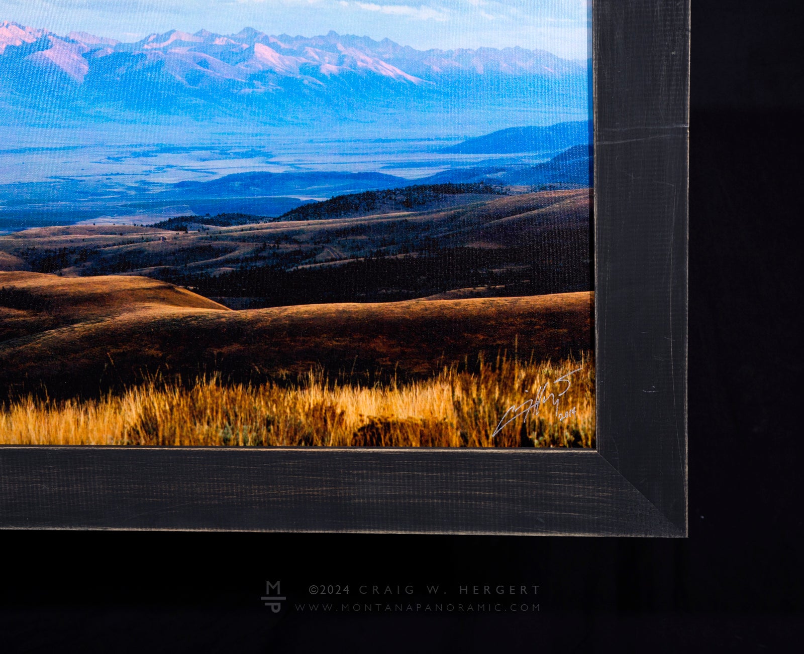 "BOYD ANGUS RANCH" - 60"x15" framed canvas